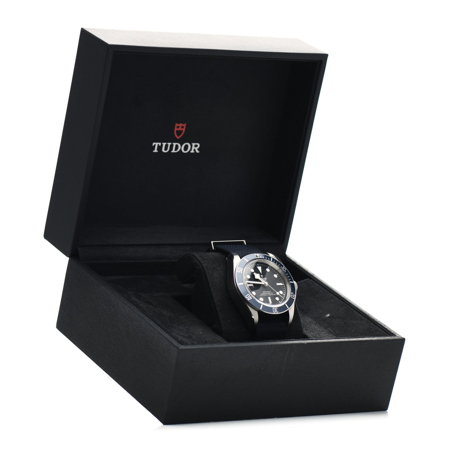 Stainless Steel Fabric 41mm Black Bay GMT Automatic Watch Blue 79230B