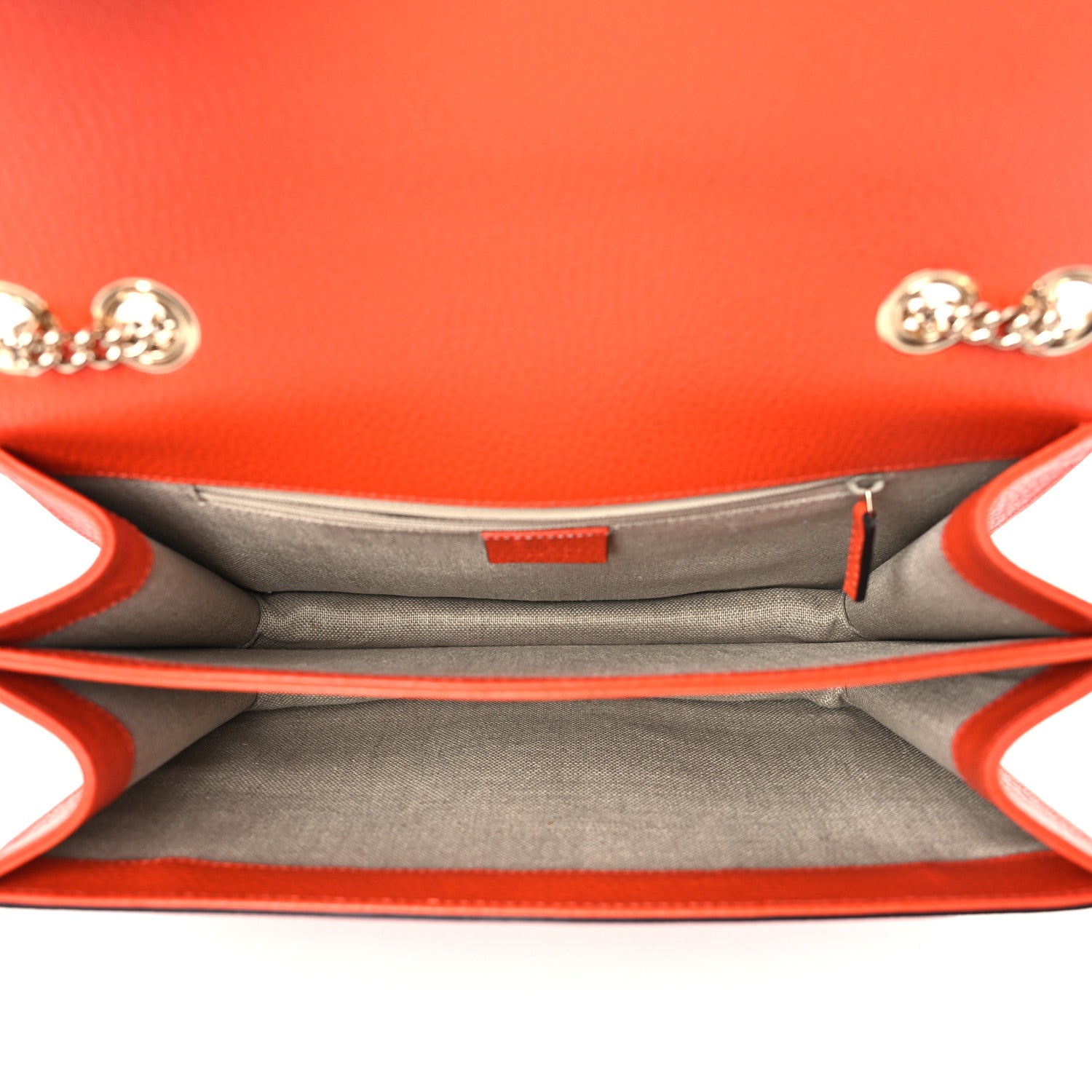 Gucci Dollar Calfskin Interlocking G Shoulder Bag Sun Orange 5 of 9