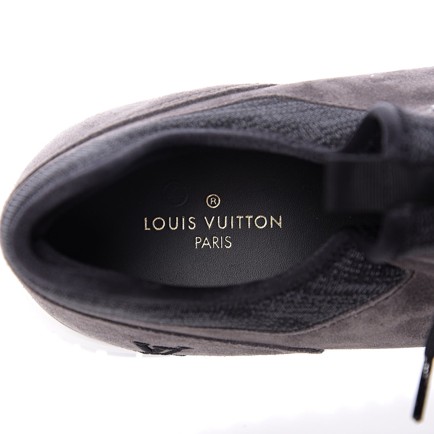 Metallic Patent Suede Run Away Sneakers 9 Grey