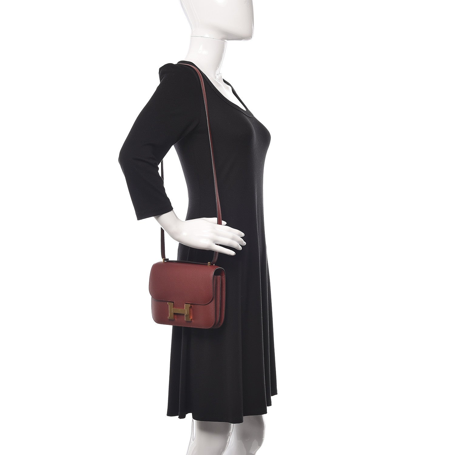 Hermes Evercolor Constance 18 Rouge H 2 of 12