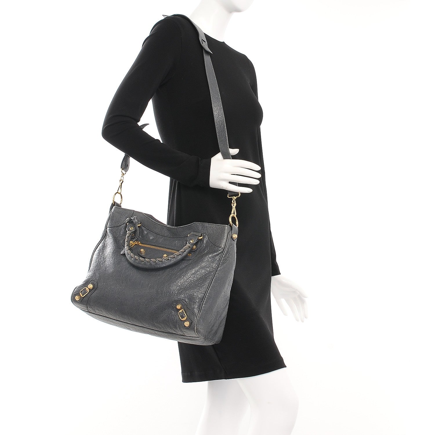 Balenciaga Agneau Giant 12 Gold Hardware Velo Gris Tarmac 2 of 15
