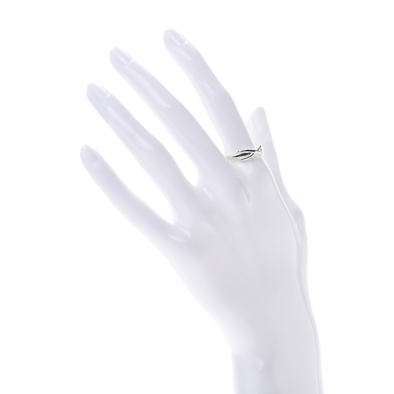Tiffany Sterling Silver Narrow Infinity Ring 56 7.5 2 of 6