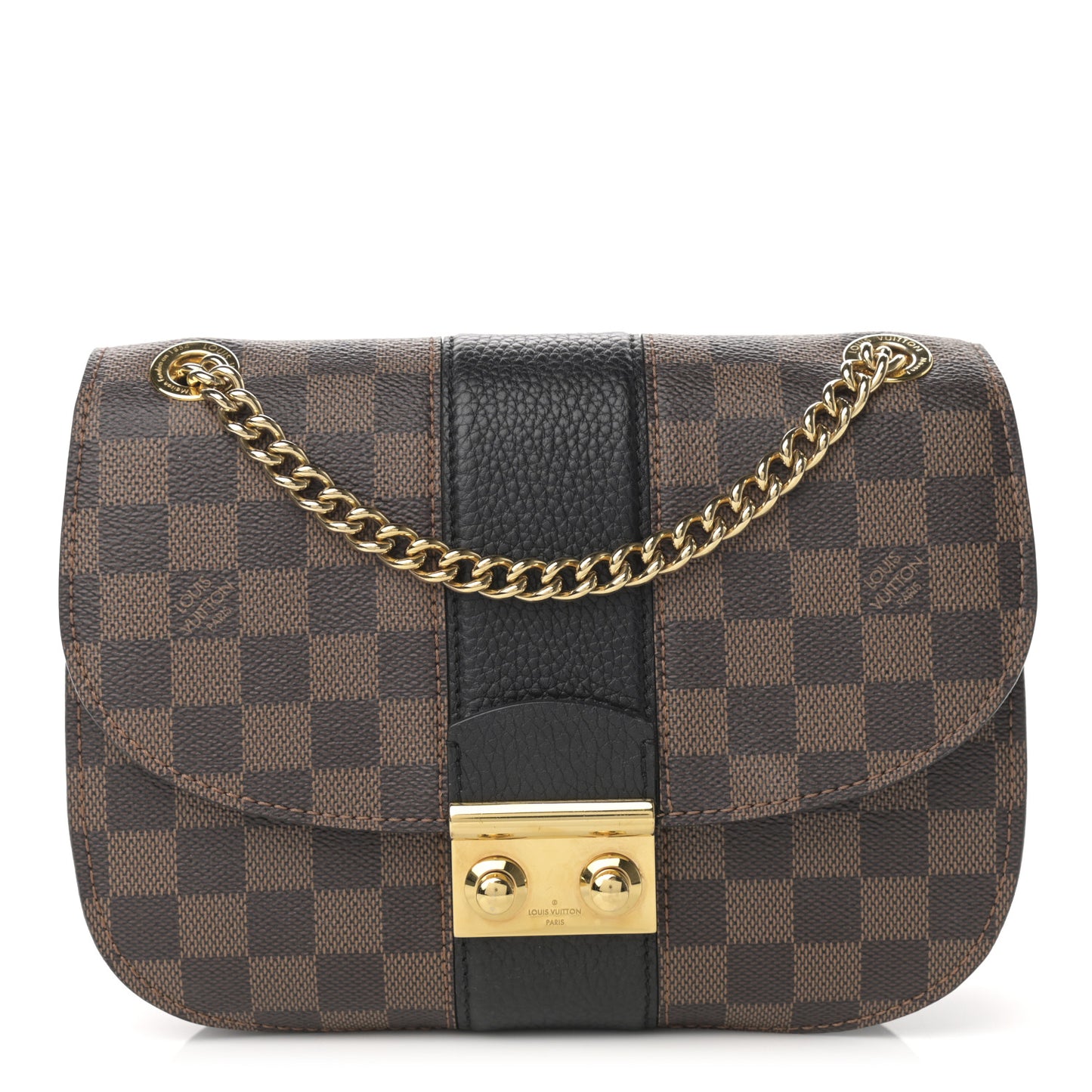 Damier Ebene Cuir Taurillon Wight Black