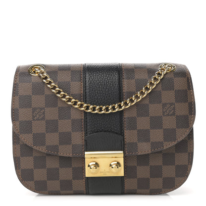 Louis Vuitton Damier Ebene Cuir Taurillon Wight Black 1 of 10