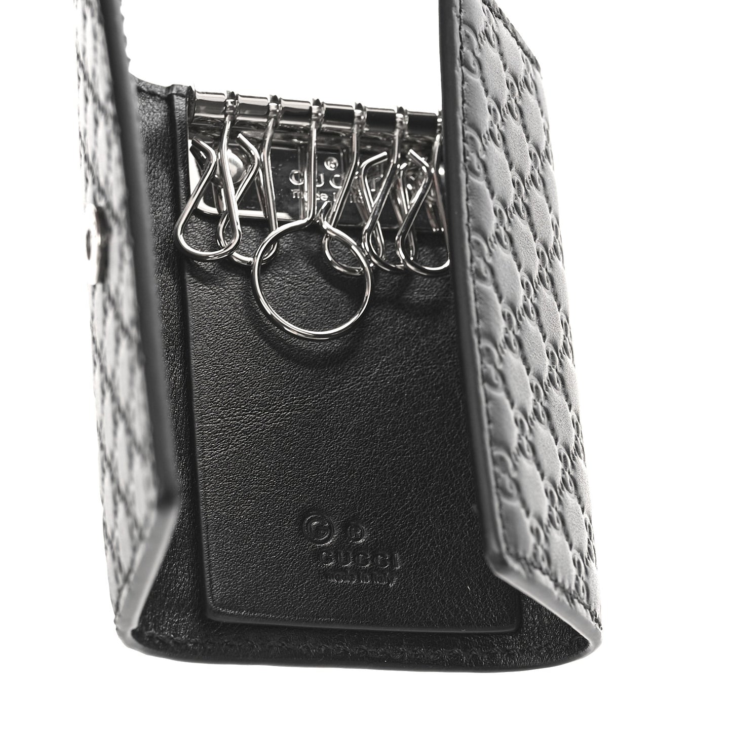 Microguccissima 6 Key Holder Case Black