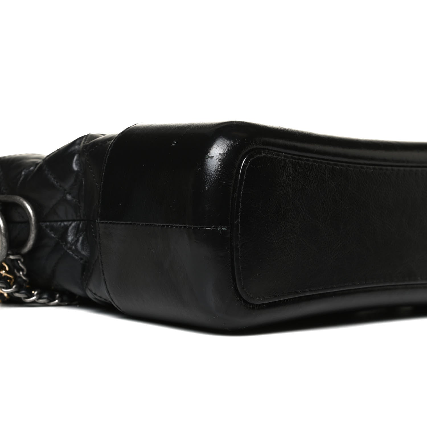 Chanel Aged Calfskin Quilted Medium Gabrielle Hobo Black 9 of 16