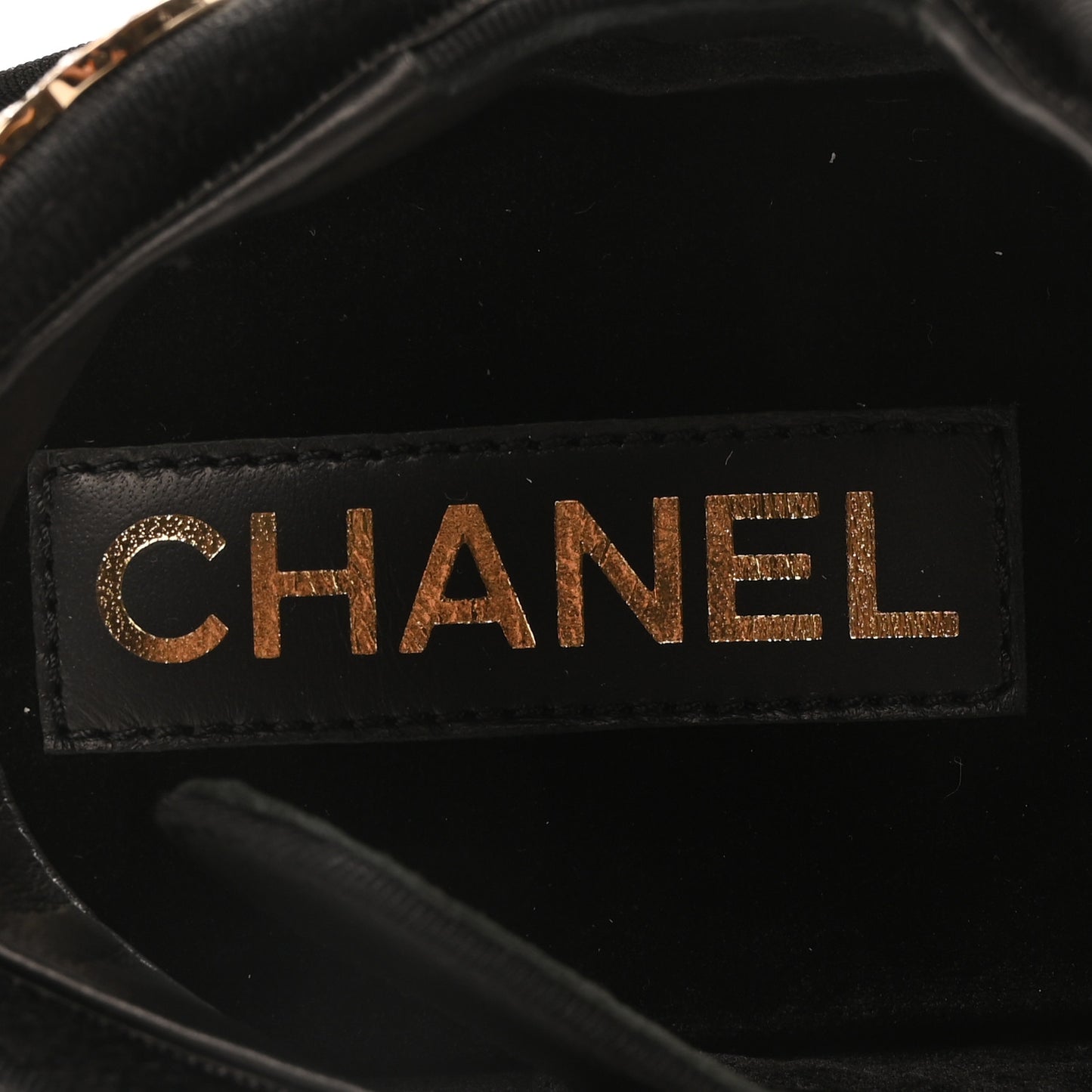 Grosgrain Crystal Logo Platform Sandals 40 Black
