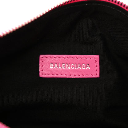 Balenciaga Agneau Arena Superbusy XS Sling Zip Shoulder Bag Hot Pink 7 of 10