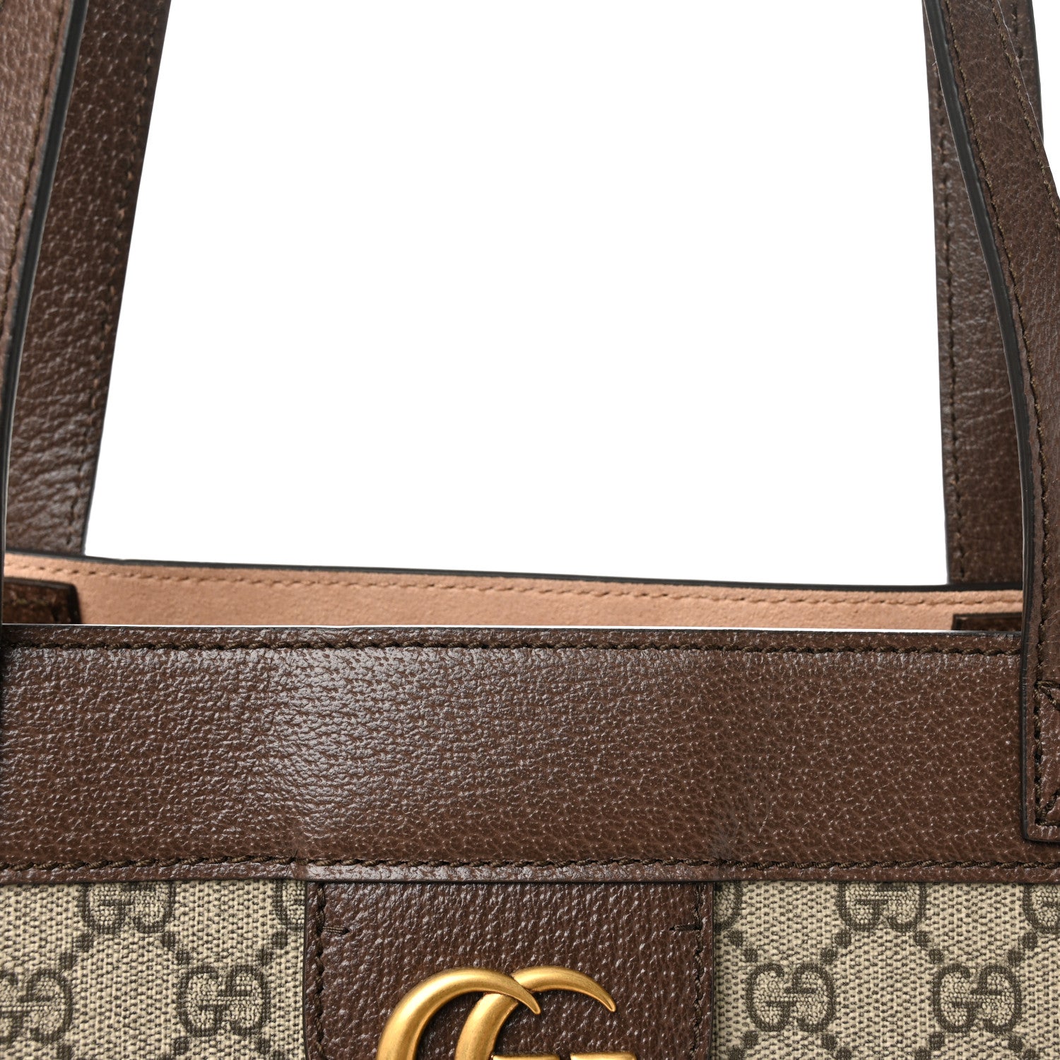 Gucci GG Supreme Monogram Web Ophidia Tote Brown 9 of 11