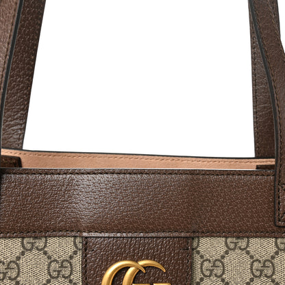 Gucci GG Supreme Monogram Web Ophidia Tote Brown 9 of 11