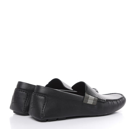 Gucci Calfskin Web Mens Driver Loafers 12 Black 4 of 9