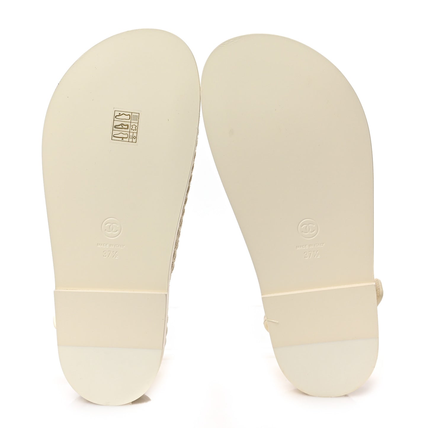 Knit Fabric Velcro Dad Sandals 37.5 Ivory