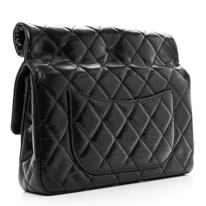 Chanel Crumpled Calfskin Quilted Clutch Black 3 of 7