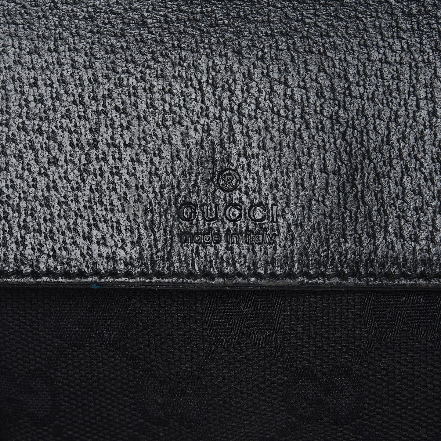 GG Monogram Double Pocket Belt Bag Black