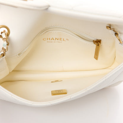 Chanel Lambskin Quilted Mini Heart Charms Flap White 5 of 11