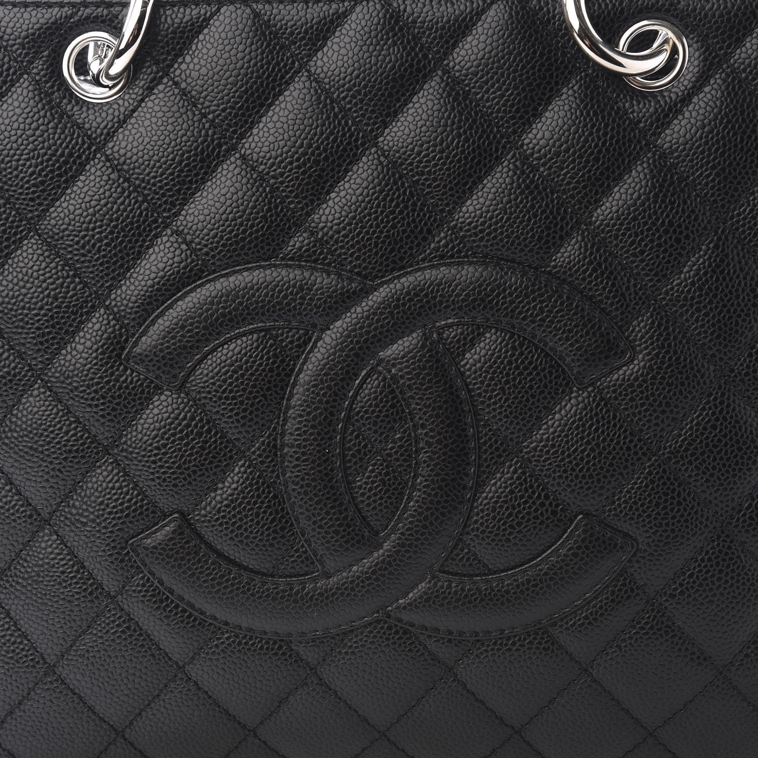 Chanel Caviar Quilted Grand Shopping Tote GST Black 10 of 10