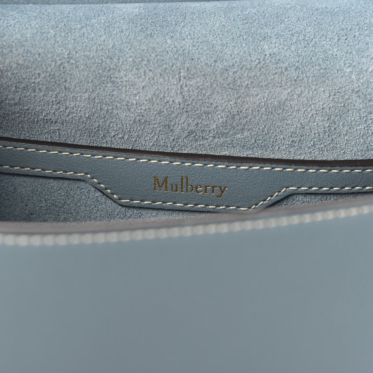 Silky Calfskin Amberley Satchel Blue
