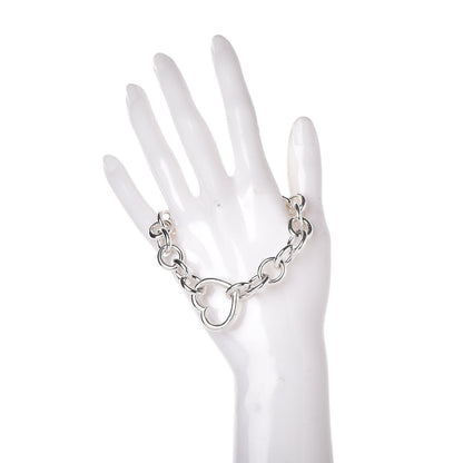Tiffany Sterling Silver Open Heart Clasp Bracelet 2 of 4