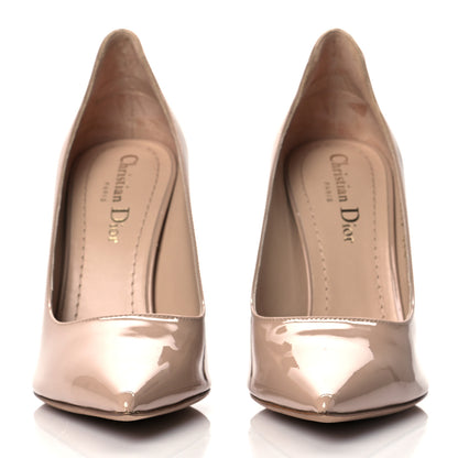 Christian Dior Patent D-Moi Pumps 37.5 Nude 2 of 9