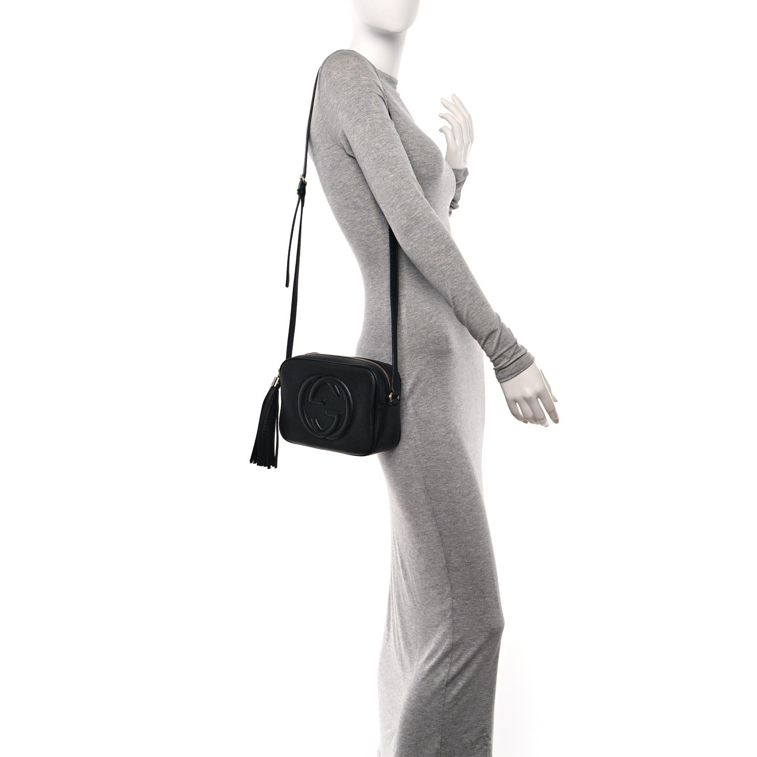 Gucci Pebbled Calfskin Small Soho Disco Bag Black 2 of 10