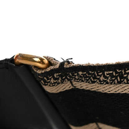 Christian Dior Canvas Embroidered Shoulder Strap Black 9 of 11