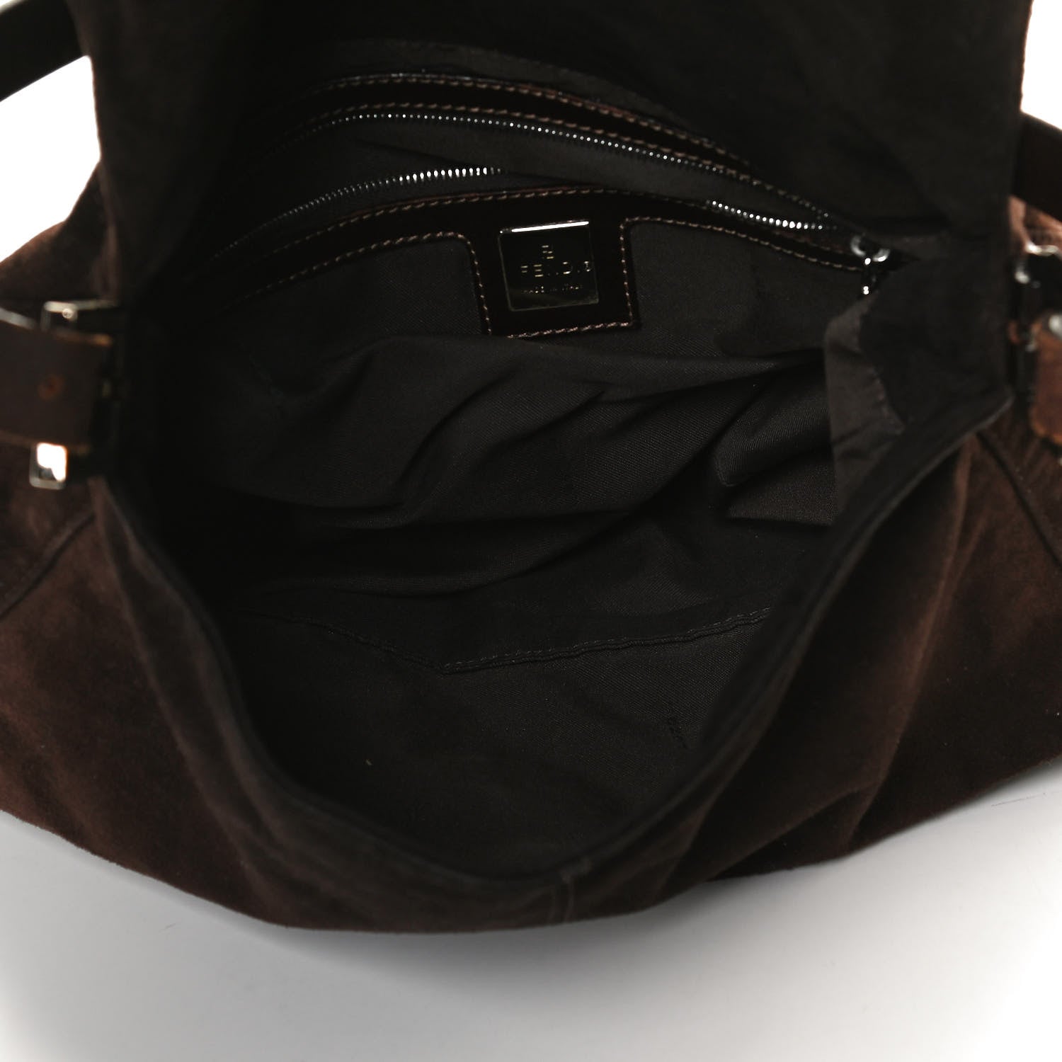 Fendi Suede Calfskin Mama Baguette Brown 4 of 16