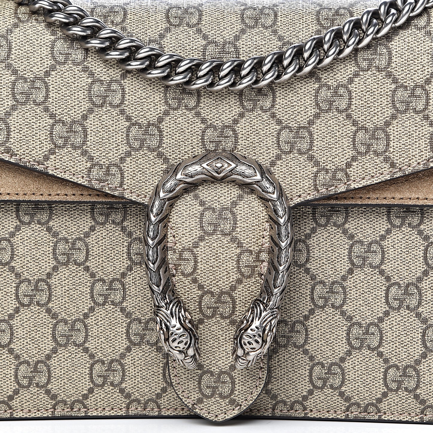 GG Supreme Monogram Small Dionysus Shoulder Bag Taupe