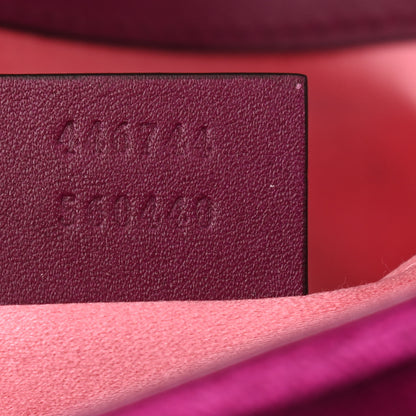 Gucci Velvet Matelasse Mini GG Marmont Shoulder Bag Fuchsia Violet Cyclamen 7 of 11