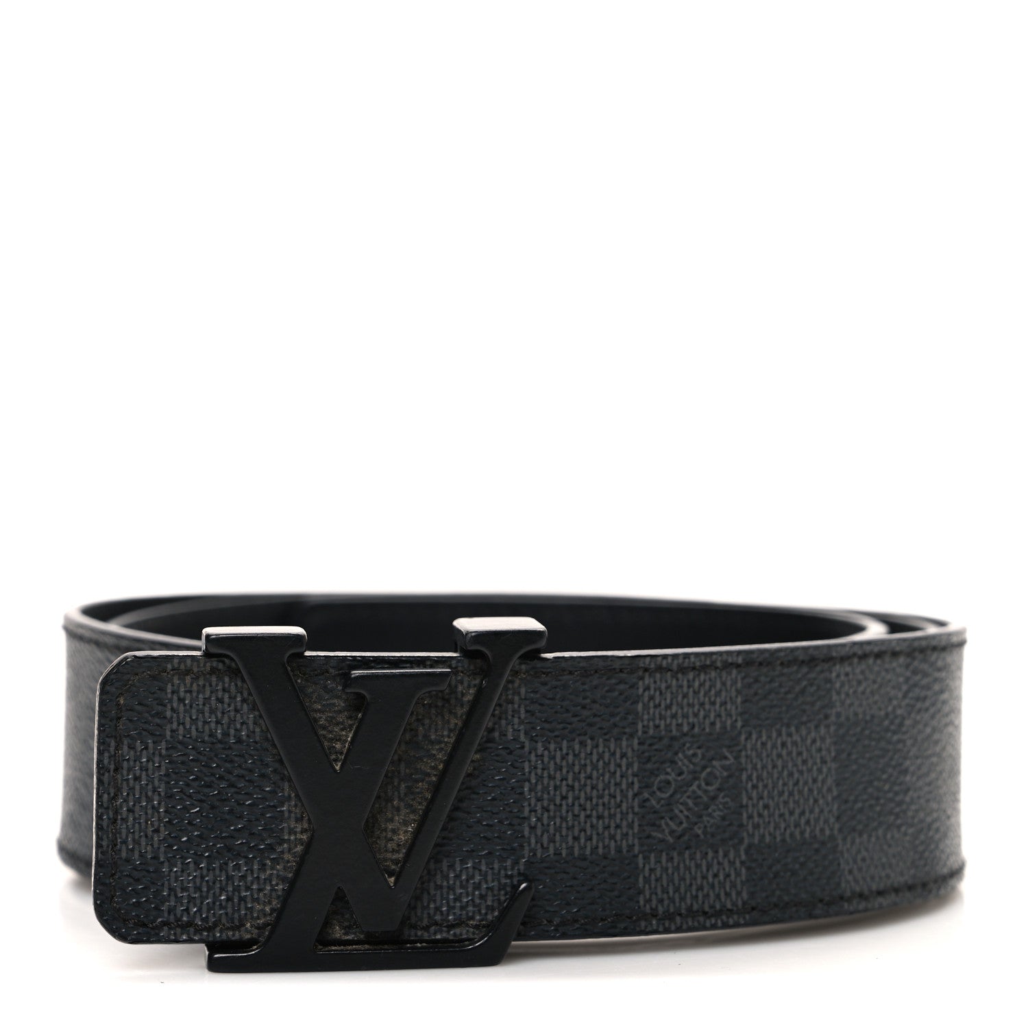 Louis Vuitton Damier Graphite 40mm LV Initiales Belt 95 38 1 of 7