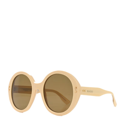 Gucci Acetate Round Sunglasses GG1081S Ivory 1 of 7