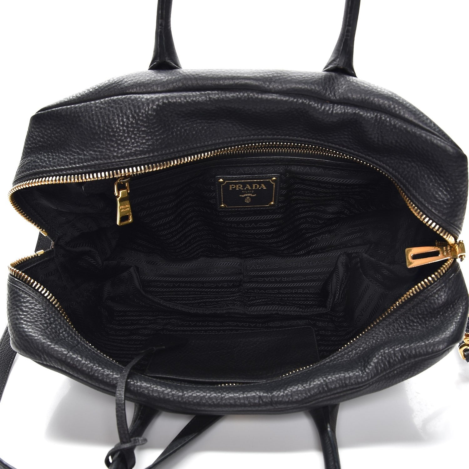 Prada Vitello Daino Shoulder Bag Nero Black 6 of 9