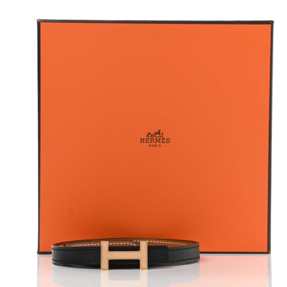 Hermes Swift Epsom 13mm Focus Belt 75 Black Gold 6 of 6