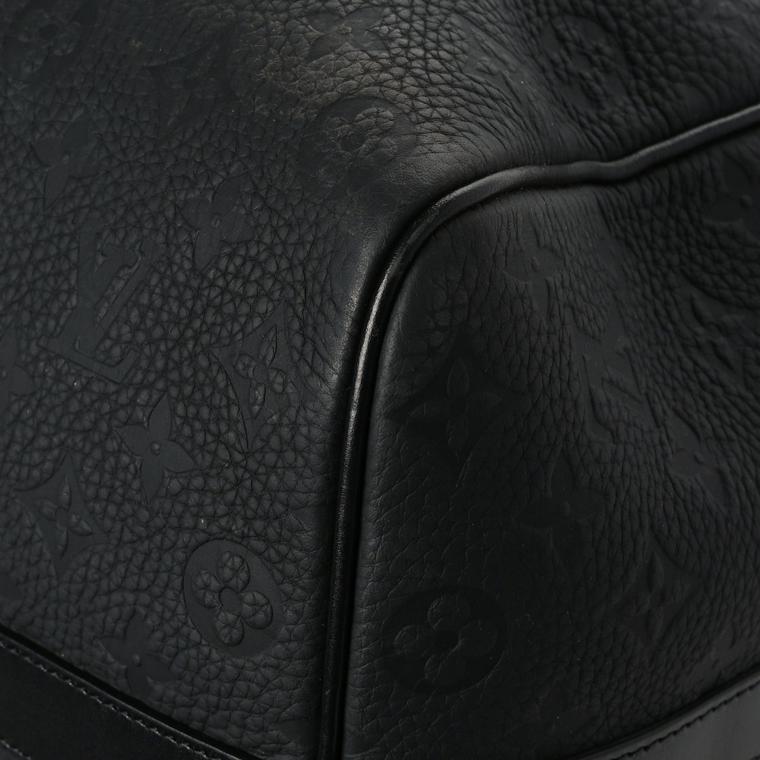 Louis Vuitton Taurillon Monogram Keepall Bandouliere 50 Black 10 of 11