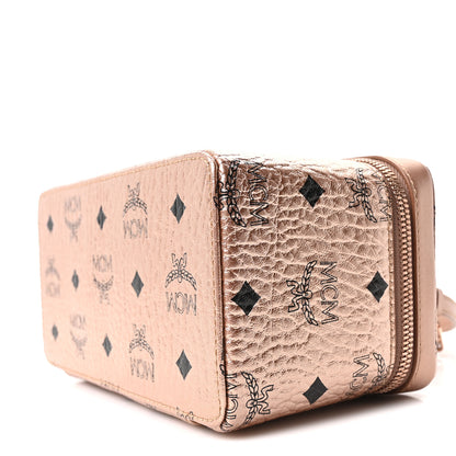 MCM Metallic Visetos Vanity Case Champagne Gold 9 of 9