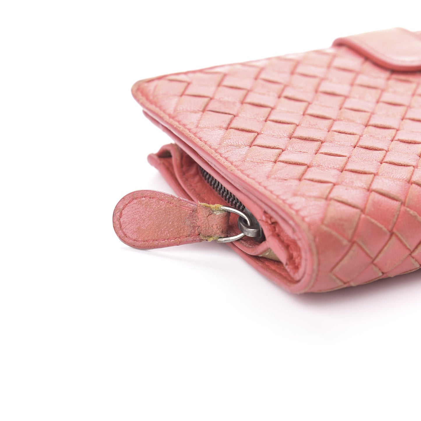 Nappa Intrecciato Continental Wallet Magma