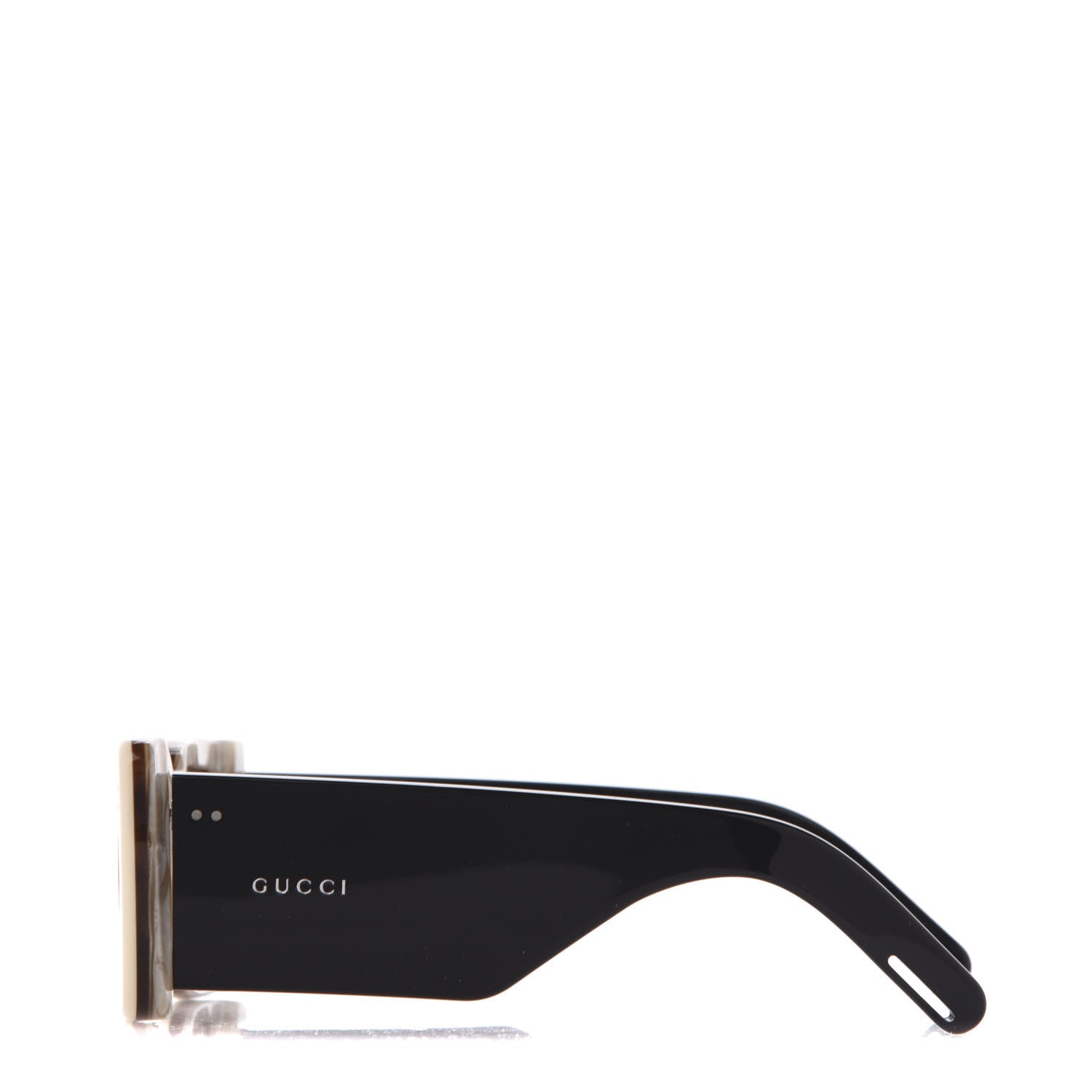 Gucci Acetate Rectangular Flap GG0543S Sunglasses White Black 3 of 9