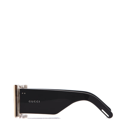 Gucci Acetate Rectangular Flap GG0543S Sunglasses White Black 3 of 9