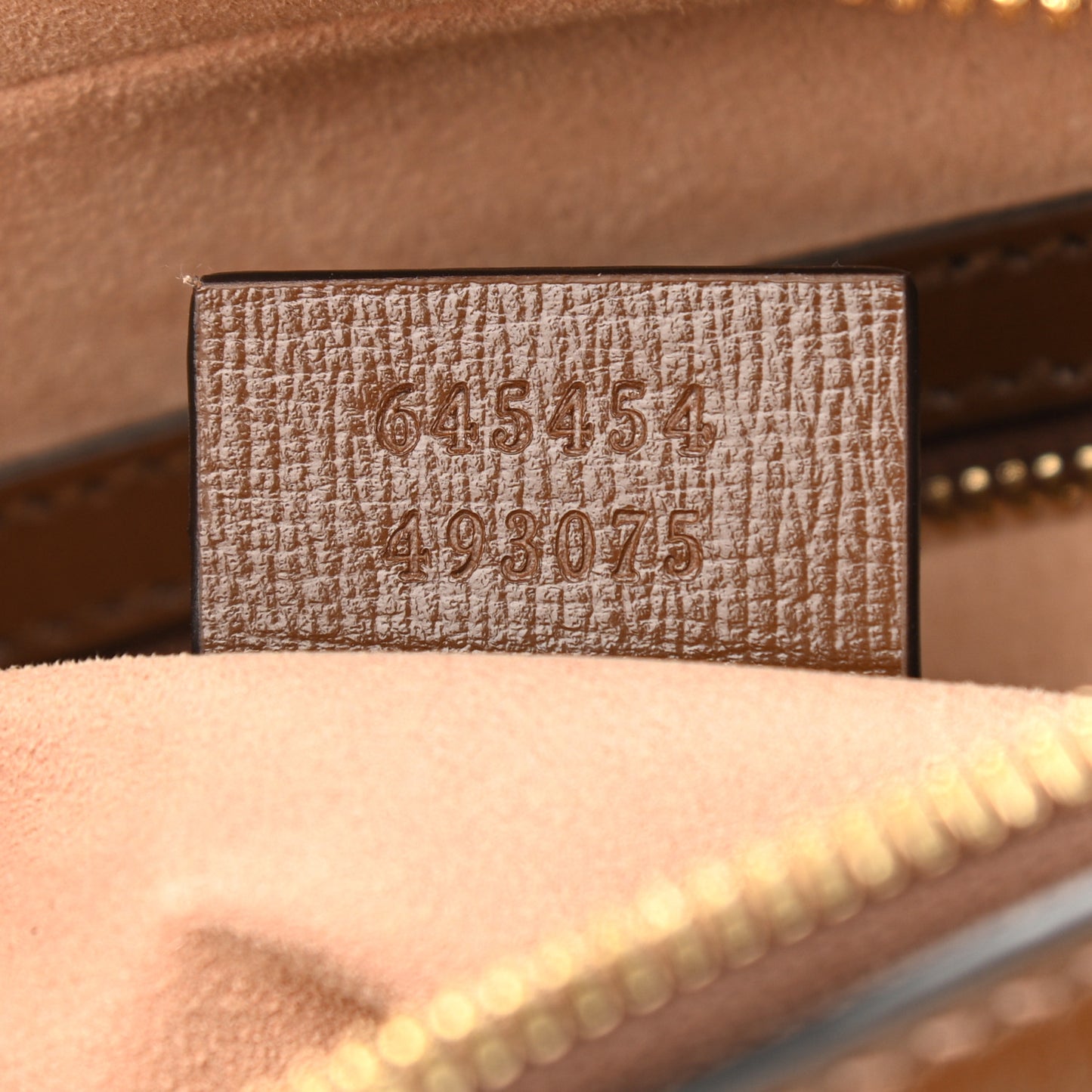 GG Supreme Monogram Small Horsebit 1955 Shoulder Bag Beige Brown Sugar
