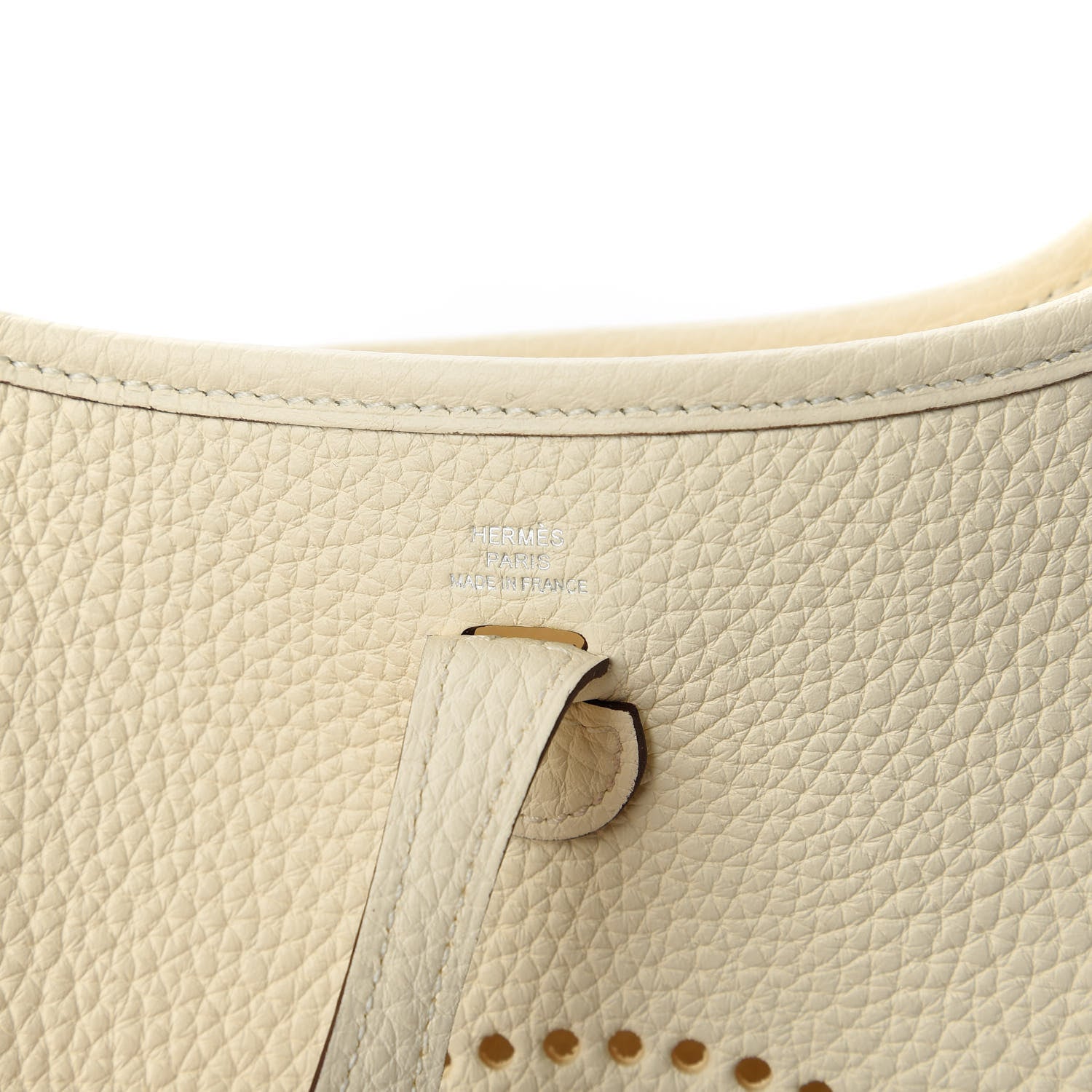 Hermes Taurillon Clemence Amazone Evelyne TPM Nata Craie 8 of 10
