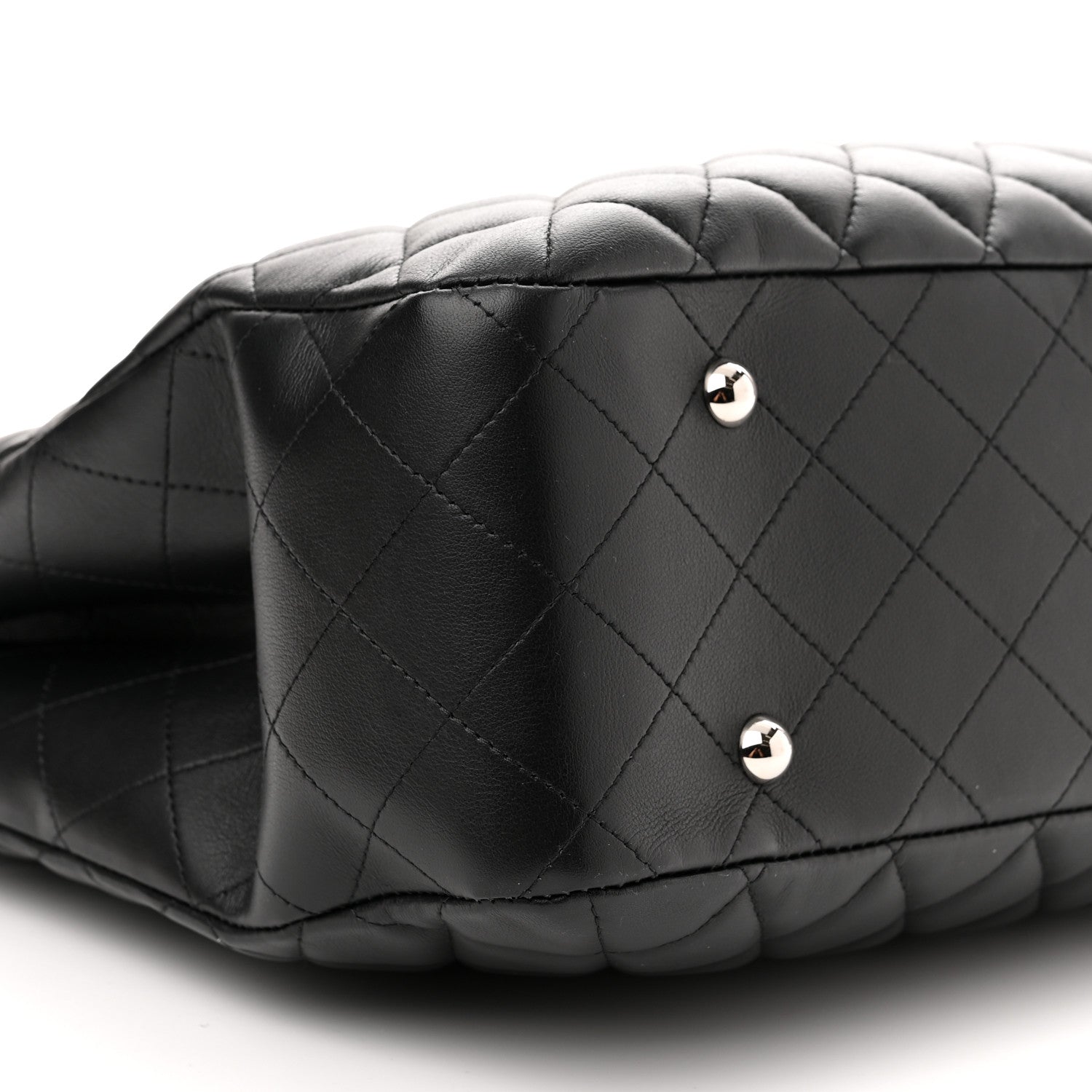 Chanel Calfskin Quilted Large Classic Shopping Tote Black 9 of 10