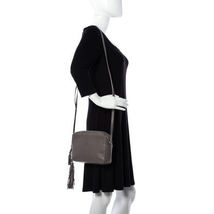 Saint Laurent Lambskin Monogram Small Lou Camera Bag Fog 2 of 12