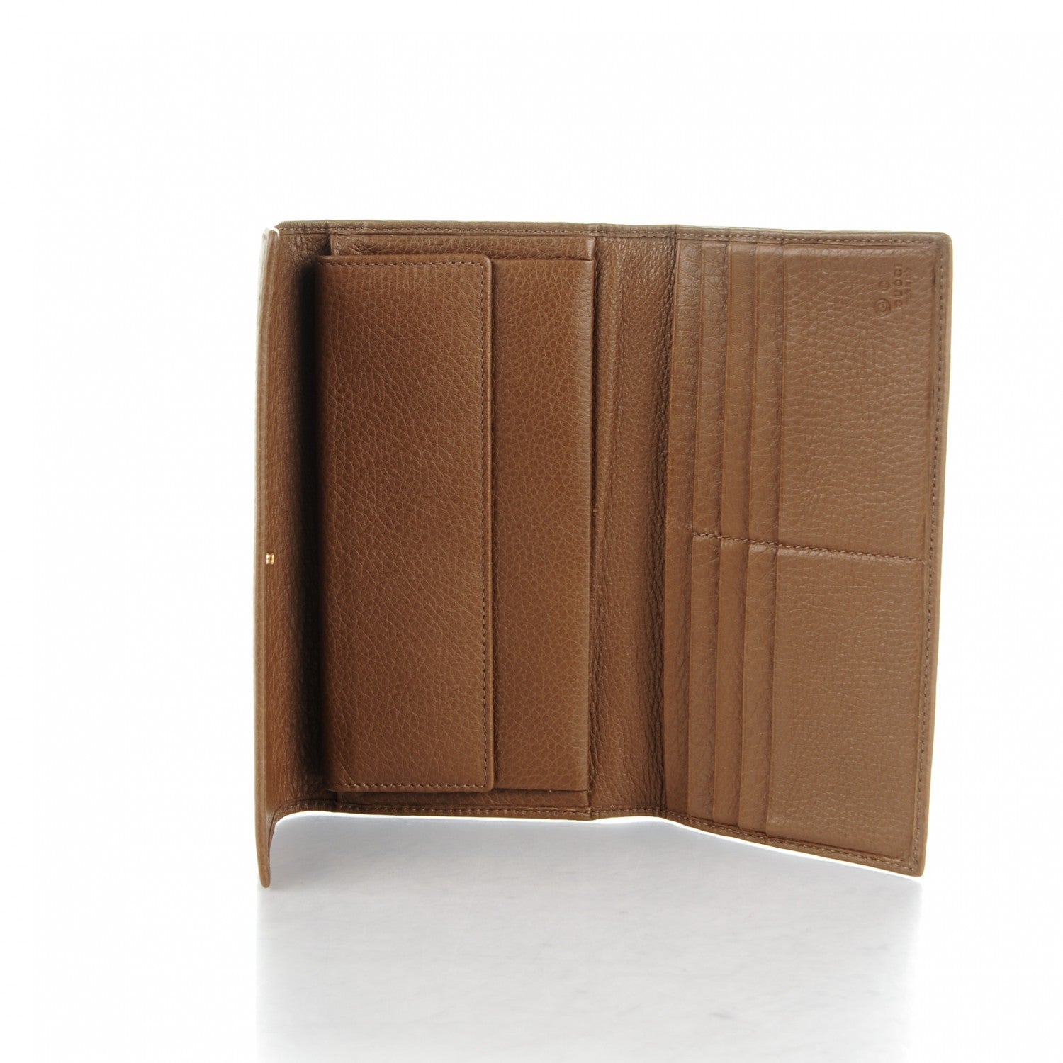 Gucci Deerskin Continental Wallet Brown 5 of 7