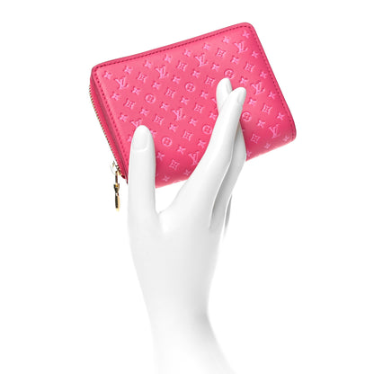 Louis Vuitton Calfskin Nanogram Embossed Lou Wallet Rose 2 of 8