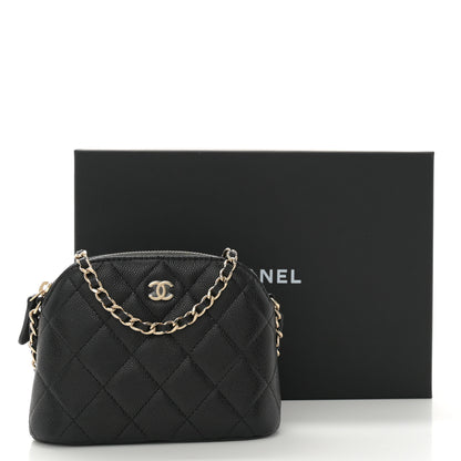 Chanel Caviar Quilted Classic Clutch with Chain Black 11 of 11