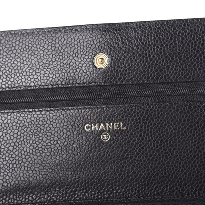 Chanel Caviar Quilted Wallet On Chain WOC Black 8 of 11