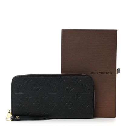 Louis Vuitton Empreinte Zippy Wallet Black 8 of 8