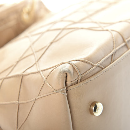 Christian Dior Lambskin Cannage Medium Granville Tote Beige 19 of 20