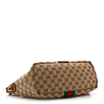 Gucci Monogram Web Medium Vanity Top Handle Bag Brown 4 of 10