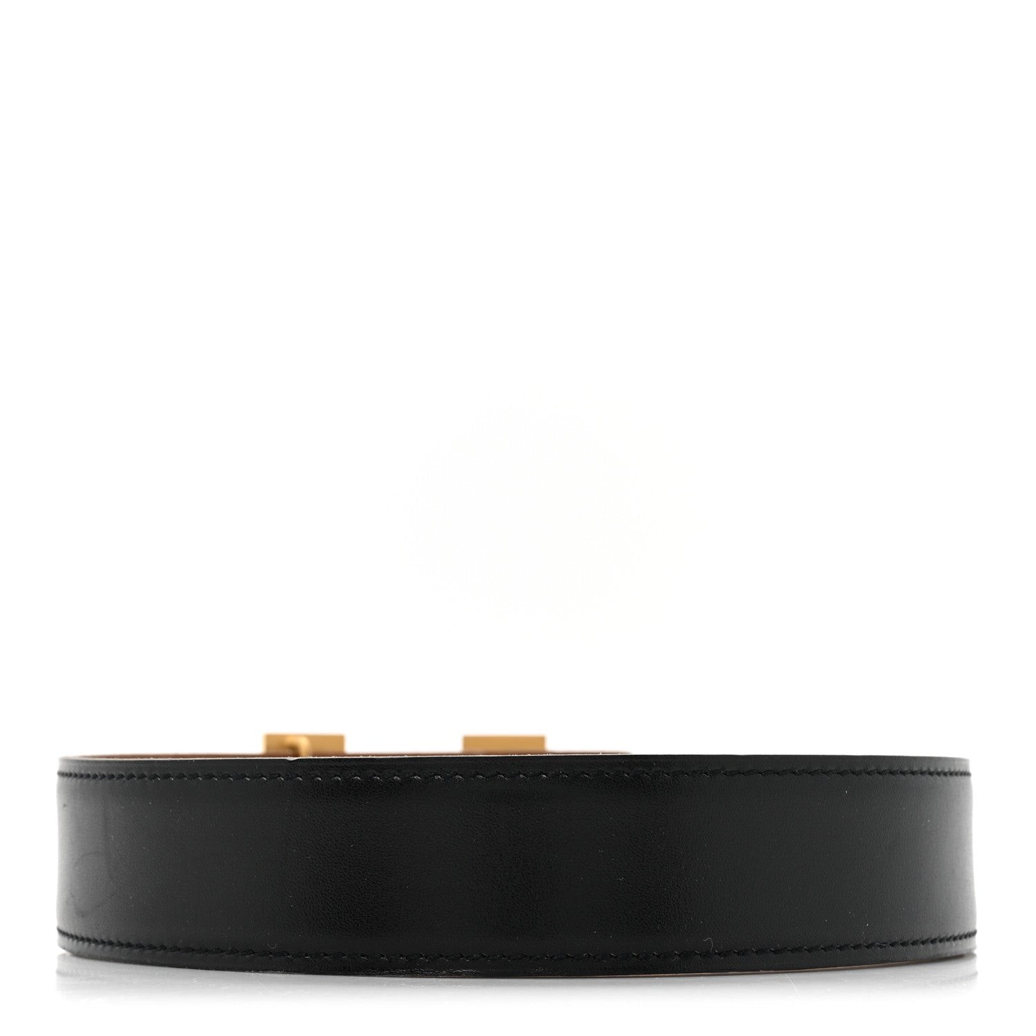 Hermes Box Epsom 32mm H Belt 80 32 Black Gold 2 of 6