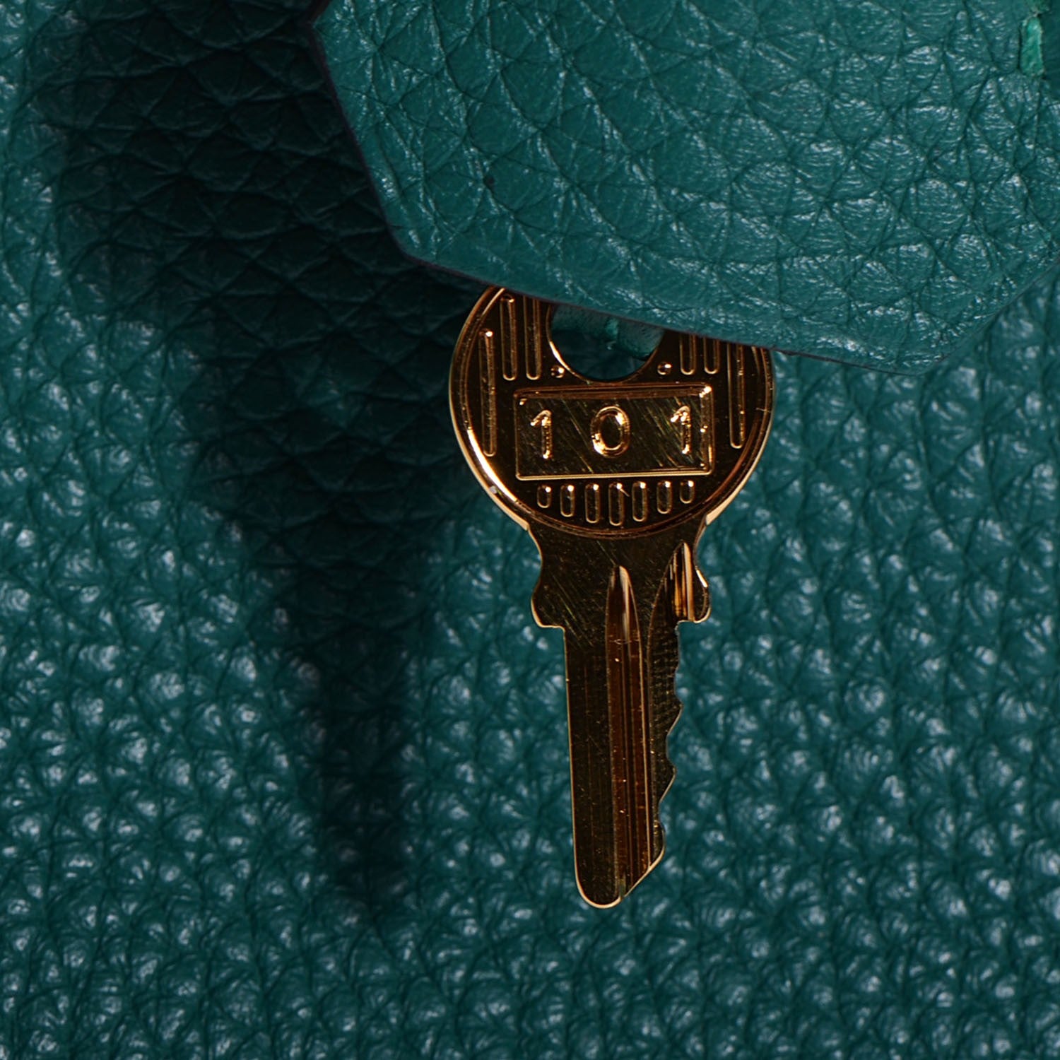 Hermes Taurillon Clemence Birkin 30 Malachite 15 of 19